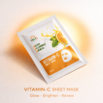 SHA5 Vitamin-C Sheet Mask (25 ml) | Brightening & Glowing Skin | Hydrating | Radiance Boost