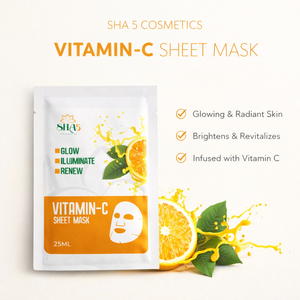 SHA5 Vitamin-C Sheet Mask (25 ml) SHA5 Vitamin-C Sheet Mask (25 ml)