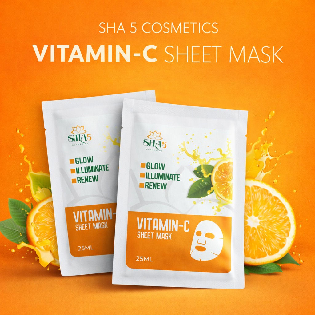 SHA5 Vitamin-C Sheet Mask (25 ml) SHA5 Vitamin-C Sheet Mask (25 ml)