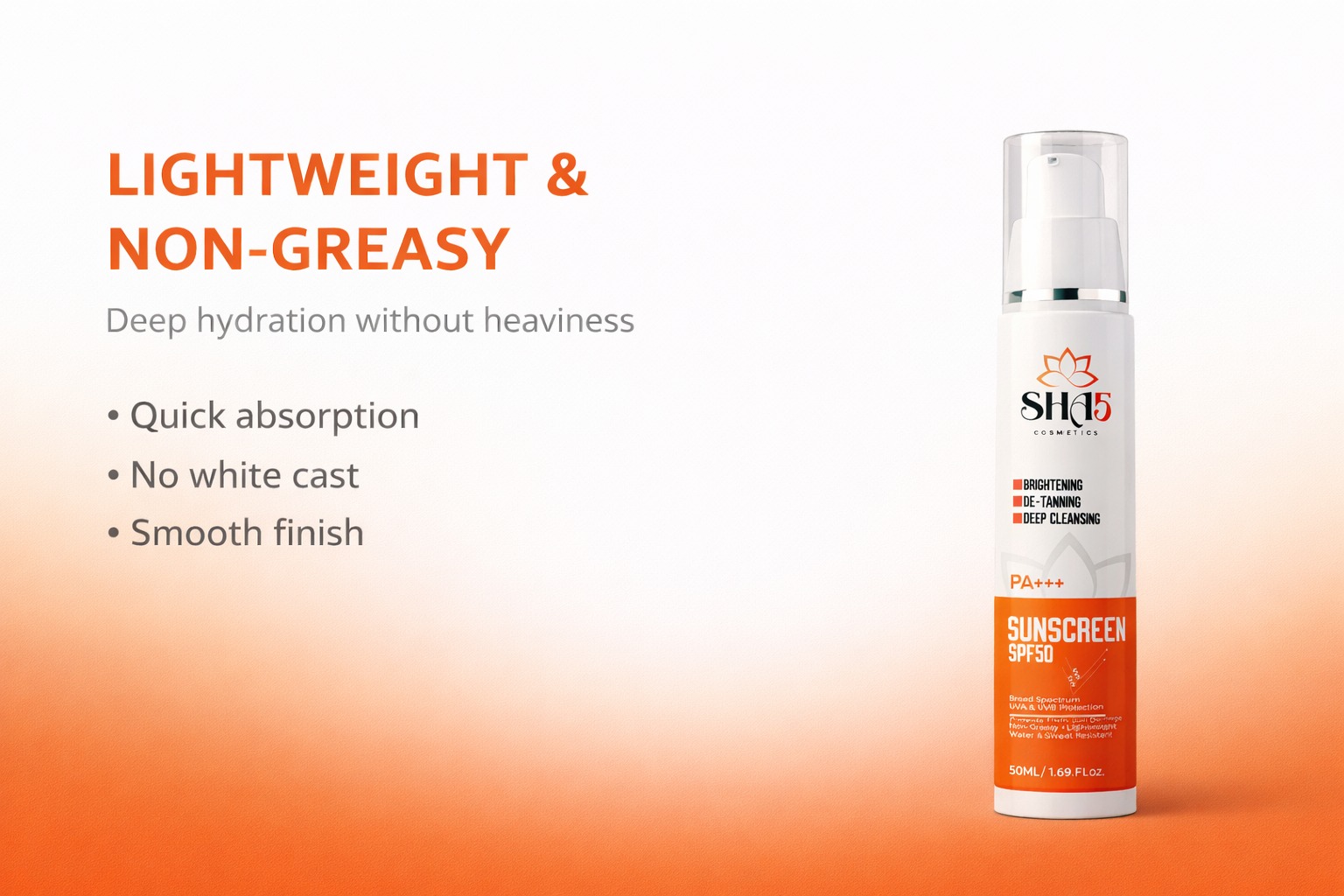 SHA5 Sunscreen SPF50 PA+++ SHA5 Sunscreen SPF50 PA+++